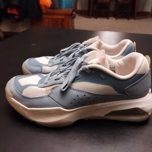 Jordan's Blue and White Sneakers